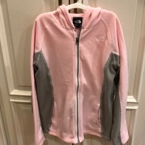 Girls North Face polar fleece zip up